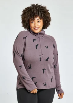 Women Oiselle Wazzie Wool Jacquard Half Zip