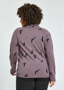 Women Oiselle Wazzie Wool Jacquard Half Zip
