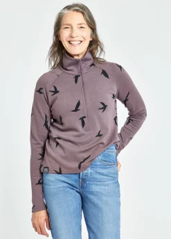 Women Oiselle Wazzie Wool Jacquard Half Zip