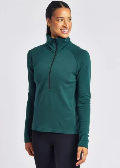 Women Oiselle Wazzie Wool Jacquard Half Zip